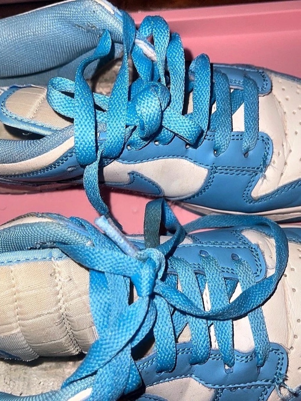 Unisex Nike Dunk Low Blue & White Sneakers